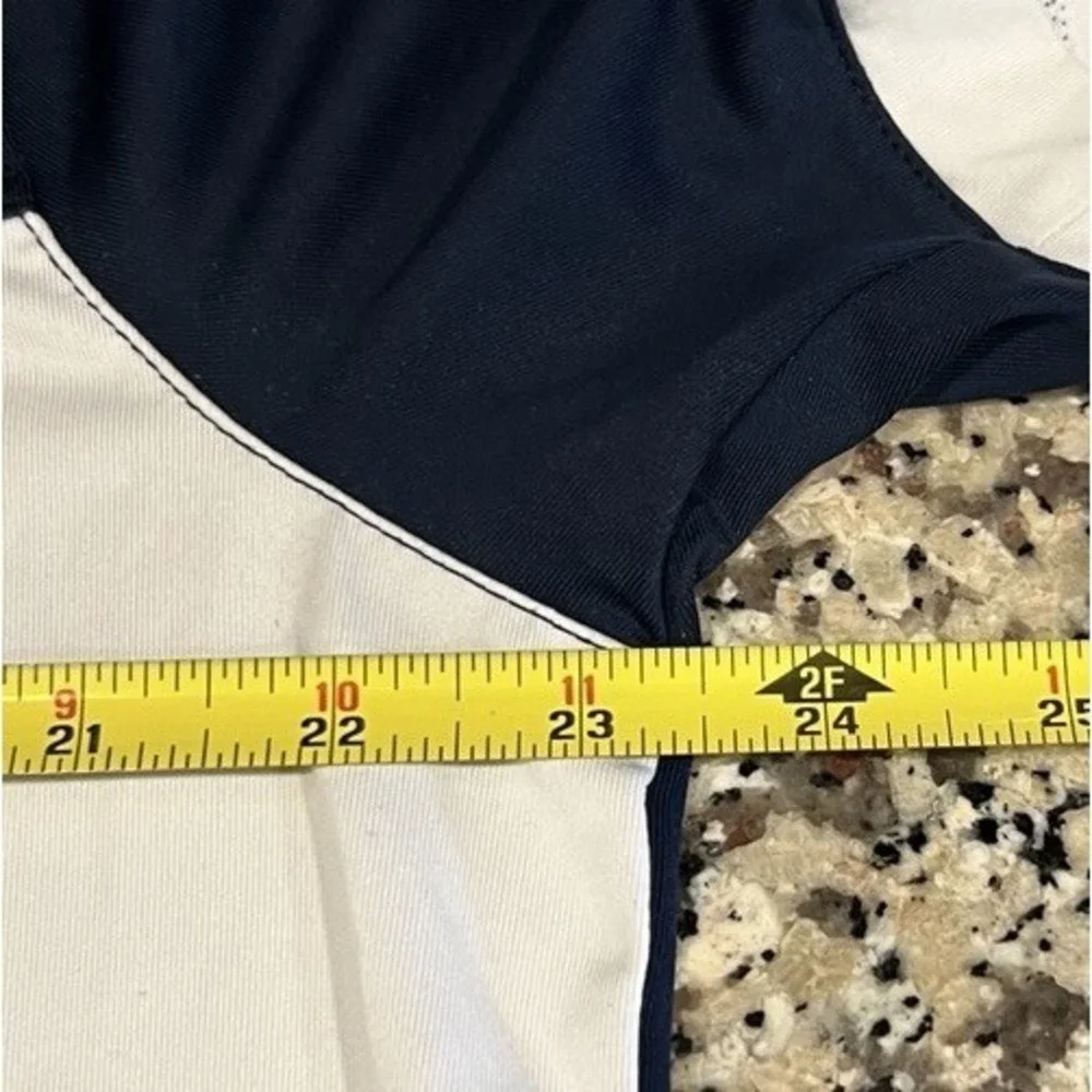 Nike Golf‎ Dri Fit Standard Fit Blue White Polo Shirt Mens Bay Hill Logo Large
